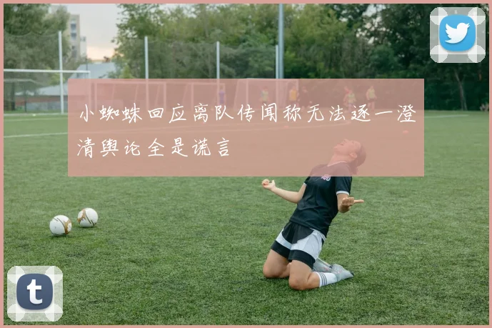 小蜘蛛回应离队传闻称无法逐一澄清舆论全是谎言